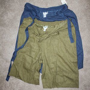 Coldwater Creek Belter Lined Rayon Shorts